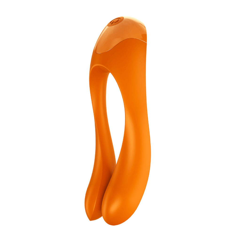 Вибратор на палец Satisfyer Candy Cane, оранжевый, 12 х 3,5 см фото №0 — секс игрушки: Украина, NO TABOO
