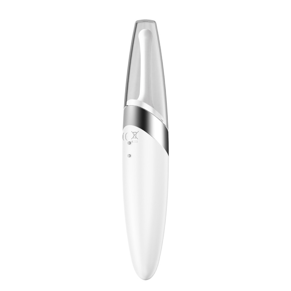 Вибратор для точечной стимуляции Satisfyer Twirling Joy с колпачком, белый, 16.5 х 0.8 см фото №5 — секс игрушки: Украина, NO TABOO