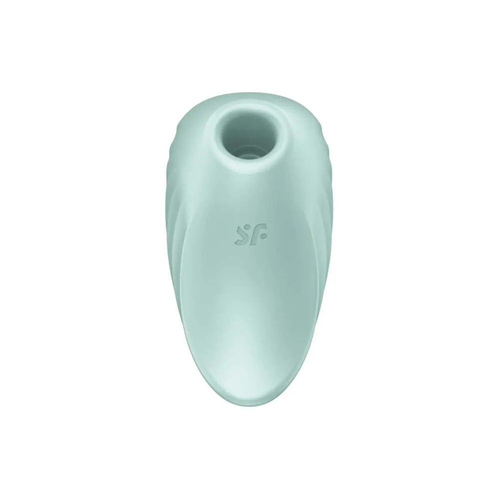 Вакуумный стимулятор Satisfyer Pearl Diver для клитора, мятный, 5 х 6.6 см фото №3 — секс игрушки: Украина, NO TABOO