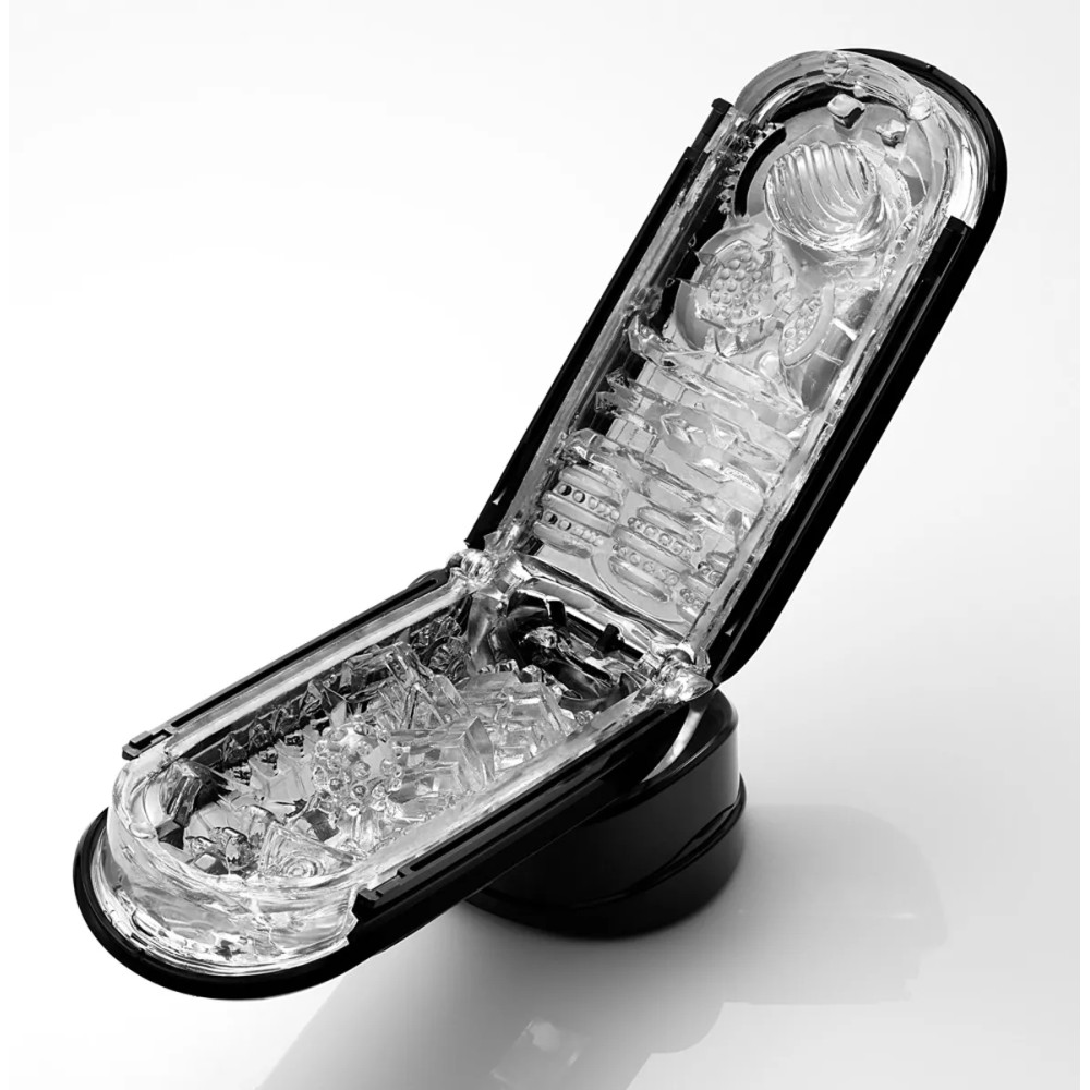 Мастурбатор нереалистичный с вибрацией Tenga - Flip Zero Electronic черный, 20 х 7 см фото №2 — секс игрушки: Украина, NO TABOO
