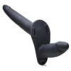 Страпон с двумя фаллоимитаторами с вибрацией XR Brands с дистанционным пультом, черный, 14 х 3.5 см фото №3 — секс игрушки: Украина, NO TABOO
