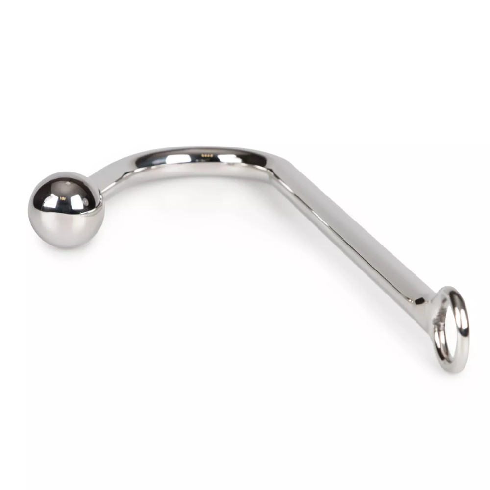 Анальный крюк с одним шариком Sinner Gear Unbendable серебристый, фото №4 — секс шоп Украина, NO TABOO
