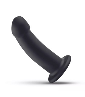 Насадка на страпон No-Parts силиконовая, черная, 14.5 х 4 см - No Taboo