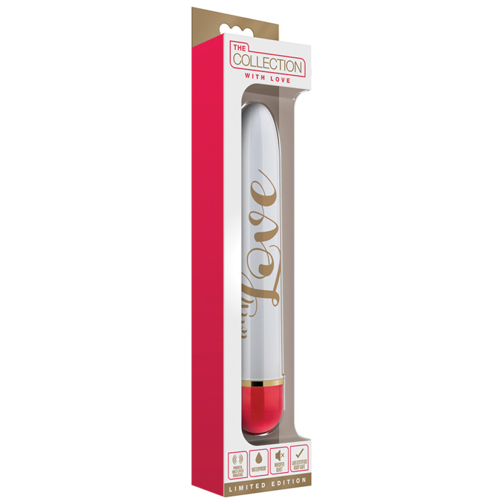 Вибратор Blush Love, бело-красный, 14.5 х 2.5 см фото №2 — секс игрушки: Украина, NO TABOO