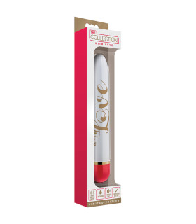 Вібратор Blush Love, біло-червоний, 14.5 х 2.5 см - No Taboo