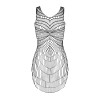 Сексуальное платье-сетка Obsessive D607, O/S, мини, черное, фото №6 — секс шоп Украина, NO TABOO