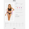 Сексуальный комплект Obsessive Giully, L/XL, в леопардовый принт, кружевной, черный, фото №7 — секс шоп Украина, NO TABOO