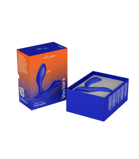 Масажер простати смарт Vector+ Royal Blue від We-Vibe (Вівайб) синій, 10.6 х 3 см - No Taboo