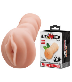 Мастурбатор-вагина CRAZY BULL Leila реалистичный, бежевый, 13.5 х 8 см - No Taboo