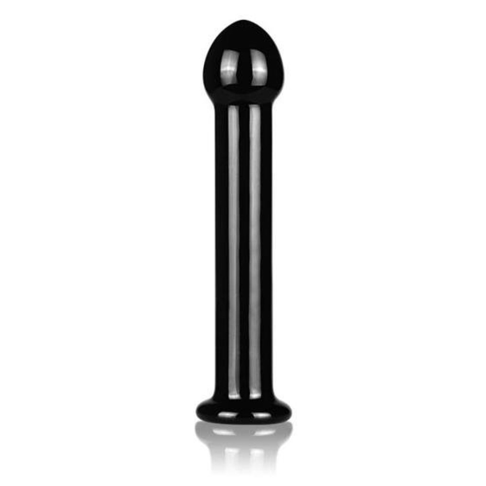 Фаллоимитатор Lovetoy стеклянный, черный, 18 х 3 см фото №0 — секс игрушки: Украина, NO TABOO