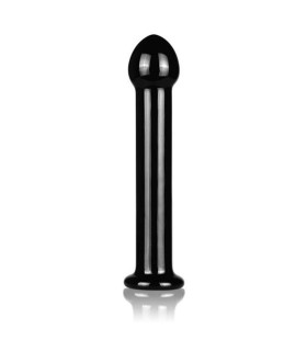 Фаллоимитатор Lovetoy стеклянный, черный, 18 х 3 см - No Taboo