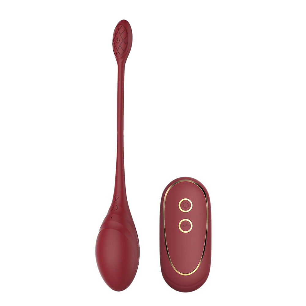 Виброяйцо Dream Toys Romance с пультом, бордовое, 23 х 3.8 см фото №3 — секс игрушки: Украина, NO TABOO