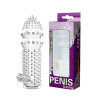 Насадка на пенис Baile Penis Sleeve рельефная, прозрачная, 12.8 х 3.5 см фото №1 — секс игрушки: Украина, NO TABOO