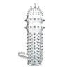 Насадка на пенис Baile Penis Sleeve рельефная, прозрачная, 12.8 х 3.5 см фото №2 — секс игрушки: Украина, NO TABOO