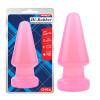 Анальная пробка-конус гигантская, Chisa HI-Rubber розовая, 17 х 7 см фото №1 — секс игрушки: Украина, NO TABOO