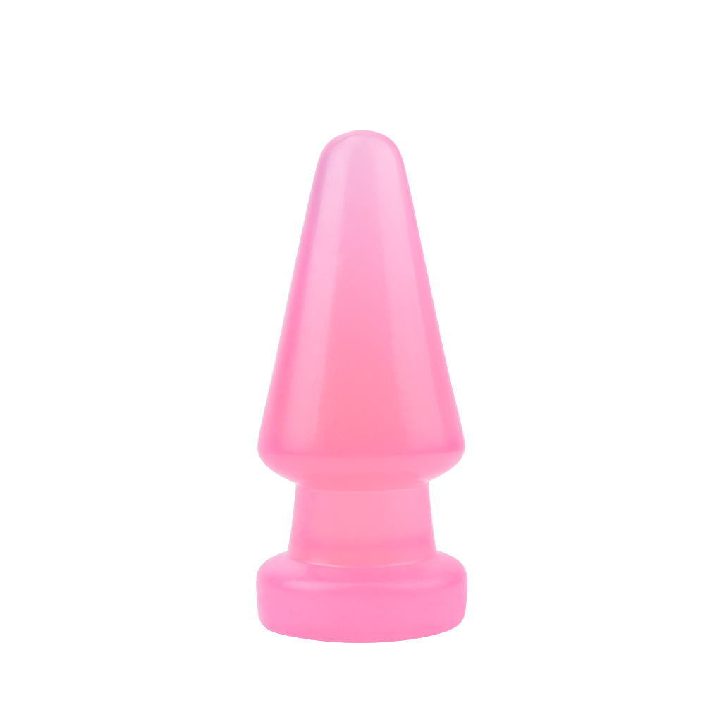 Анальная пробка-конус гигантская, Chisa HI-Rubber розовая, 17 х 7 см фото №2 — секс игрушки: Украина, NO TABOO
