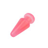 Анальная пробка-конус гигантская, Chisa HI-Rubber розовая, 17 х 7 см фото №3 — секс игрушки: Украина, NO TABOO