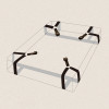 Фиксаторы на кровать Bed Adjustable Restreint Strap UPKO для Х-образного бондажа, черные, фото №1 — секс шоп Украина, NO TABOO