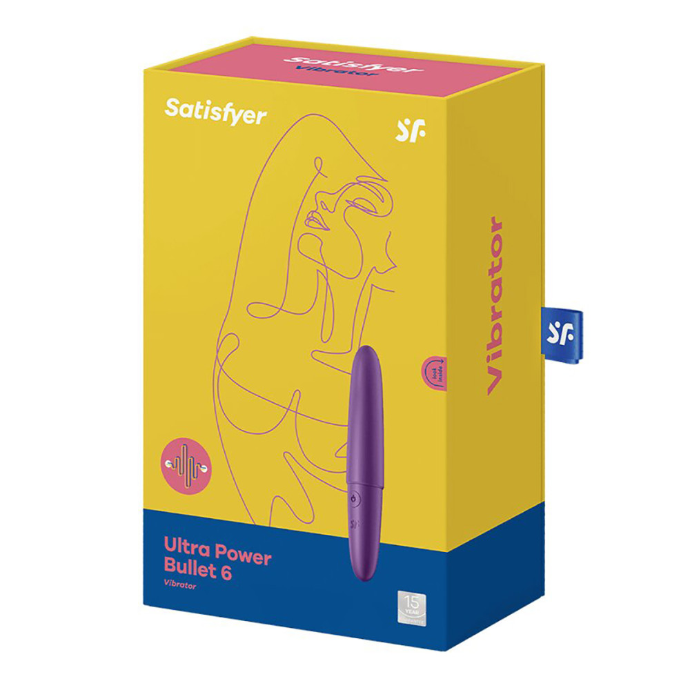 Виброкуля многоскоростная Satisfyer Ultra Power Bullet 6, фиолетовая, 12.7 х 2.2 см фото №2 — секс игрушки: Украина, NO TABOO