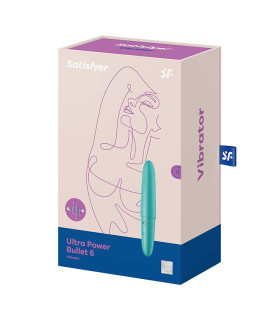 Многоскоростная вибропуля Satisfyer Ultra Power Bullet 6 зелёная, 12.7 х 2.2 см - No Taboo