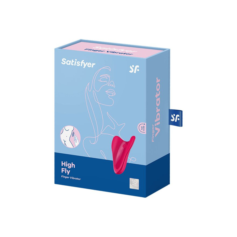 Вибратор на палец Satisfyer High Fly с крыльями, розовый, 6.8 х 5 см фото №2 — секс игрушки: Украина, NO TABOO