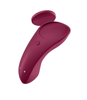 Вібратор у трусики Satisfyer Sexy Secret з додатком, бордовий, 8.6 х 3.9 см - No Taboo