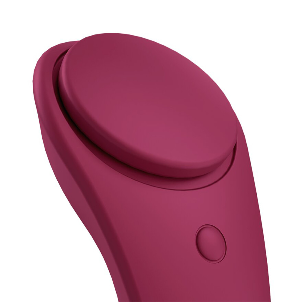 Вибратор в трусики Satisfyer Sexy Secret с приложением, бордовый, 8.6 х 3.9 см фото №4 — секс игрушки: Украина, NO TABOO