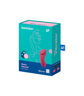 Вібратор у трусики Satisfyer Sexy Secret з додатком, бордовий, 8.6 х 3.9 см - No Taboo