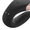 Вибратор для пар Satisfyer Double Love с приложением и пультом, черный, 8.6 х 4.2 см фото №4 — секс игрушки: Украина, NO TABOO