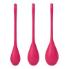 Набор вагинальных шариков Satisfyer Yoni Power 1, красные, 3 шт фото №3 — секс игрушки: Украина, NO TABOO