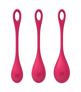Набір вагінальних кульок Satisfyer Yoni Power 1 червоні, 3 шт - No Taboo