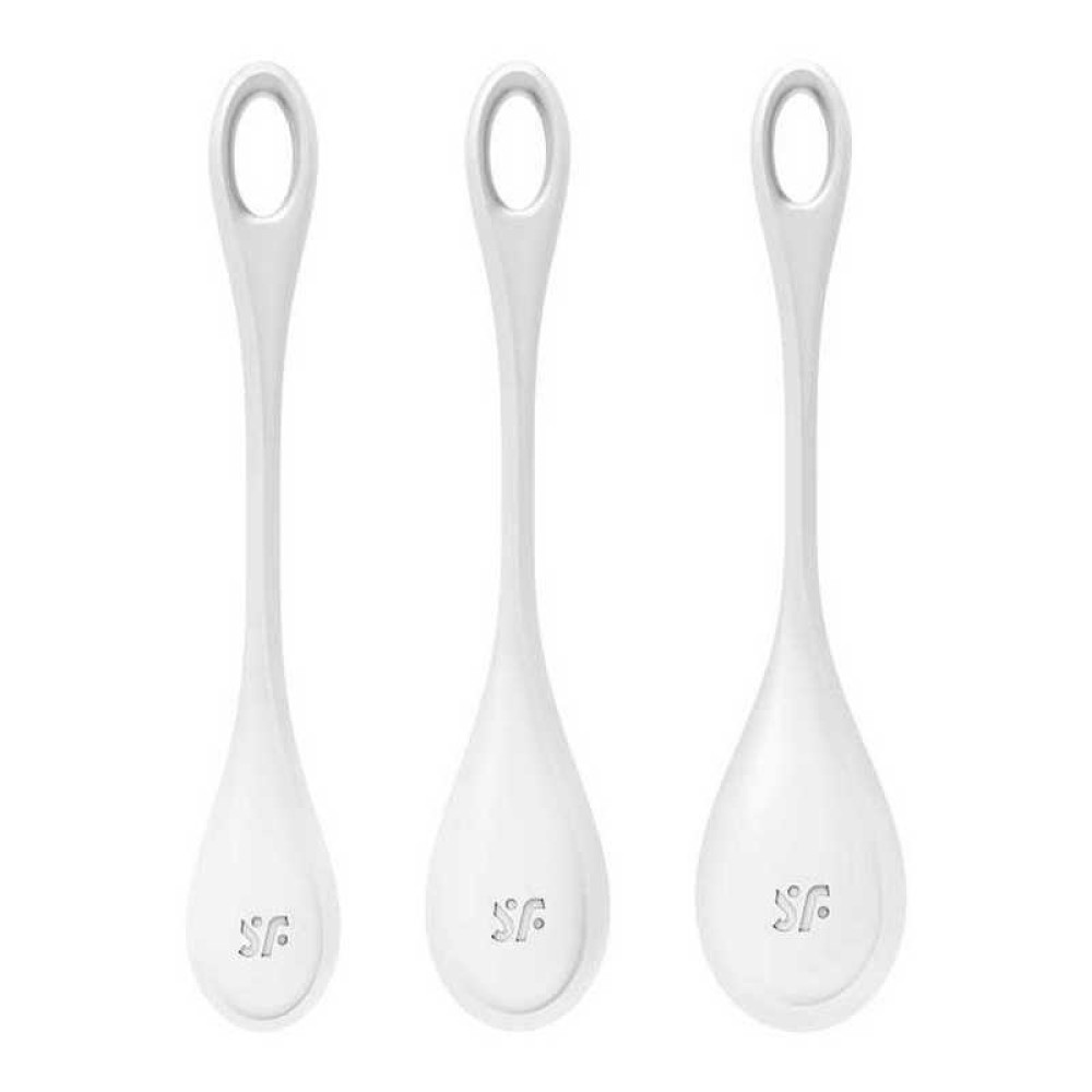 Набор вагинальных шариков Satisfyer Yoni Power 1, белые, 3 шт фото №0 — секс игрушки: Украина, NO TABOO