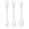 Набор вагинальных шариков Satisfyer Yoni Power 1, белые, 3 шт фото №1 — секс игрушки: Украина, NO TABOO