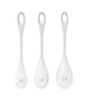 Набір вагінальних кульок Satisfyer Yoni Power 1 білі, 3 шт - No Taboo