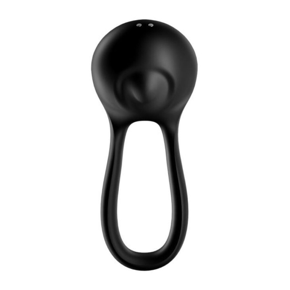 Эрекционное виброкольцо Satisfyer Majestic Duo многоскоростное, чёрное, 11.9 х 3.3 см фото №3 — секс игрушки: Украина, NO TABOO