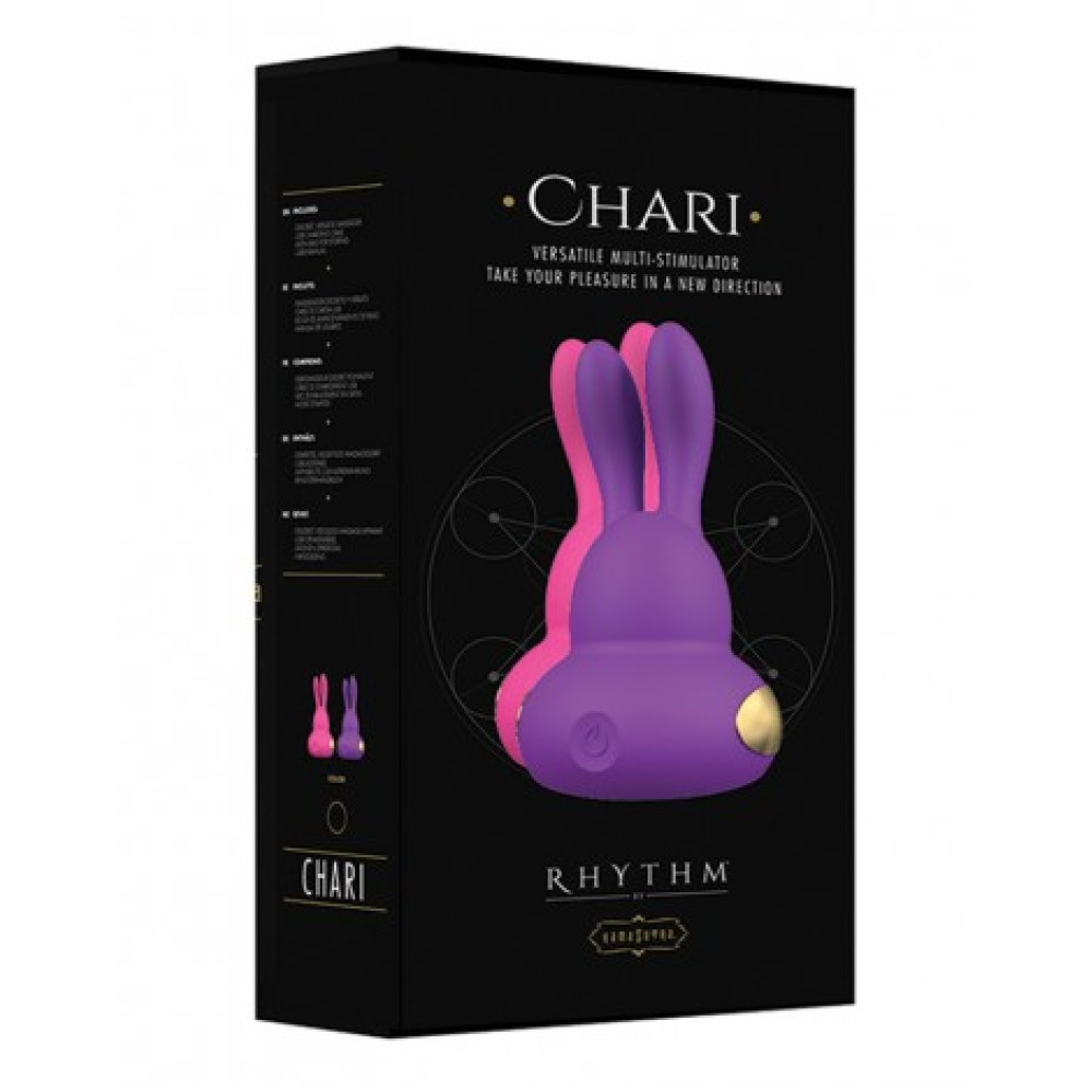 Вибратор-пульсатор для клитора зайчик Kama Sutra с подсветкой, фиолетовый, 9.5 х 4.5 см фото №5 — секс игрушки: Украина, NO TABOO