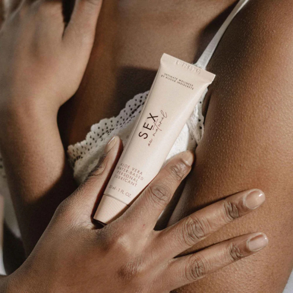 Лубрикант на водной основе Bijoux Indiscrets Sex au Naturel с Алоэ Вера, 30 мл, фото №5 — секс шоп Украина, NO TABOO