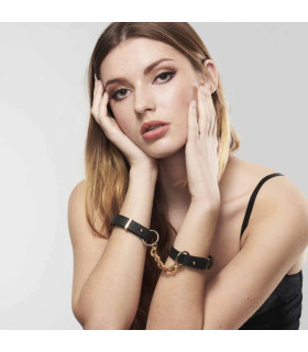 Наручники вузькі MAZE Bijoux Indiscret чорні, OS - No Taboo