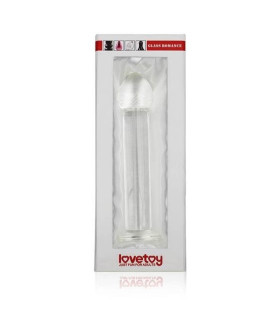 Фаллоимитатор Lovetoy стеклянный, прозрачный, 18 х 3 см - No Taboo