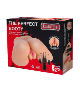 Мастурбатор с двумя отверстиями Dream Toys Realstuff с вибрацией, бежевый, 22 × 15 см - No Taboo