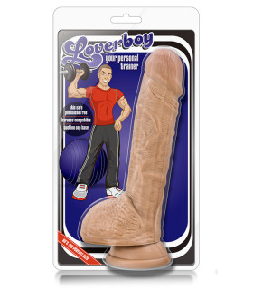 Фаллоимитатор реалистичный Blush Loverboy на присоске, коричневый, 22.8 х 3.8 см - No Taboo
