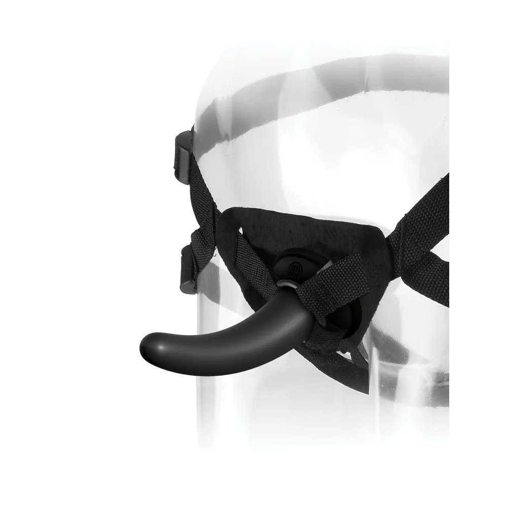 Страпон на кольцевом креплении Fetish Fantasy на ремнях, черный, 12 х 2.7 см фото №4 — секс игрушки: Украина, NO TABOO