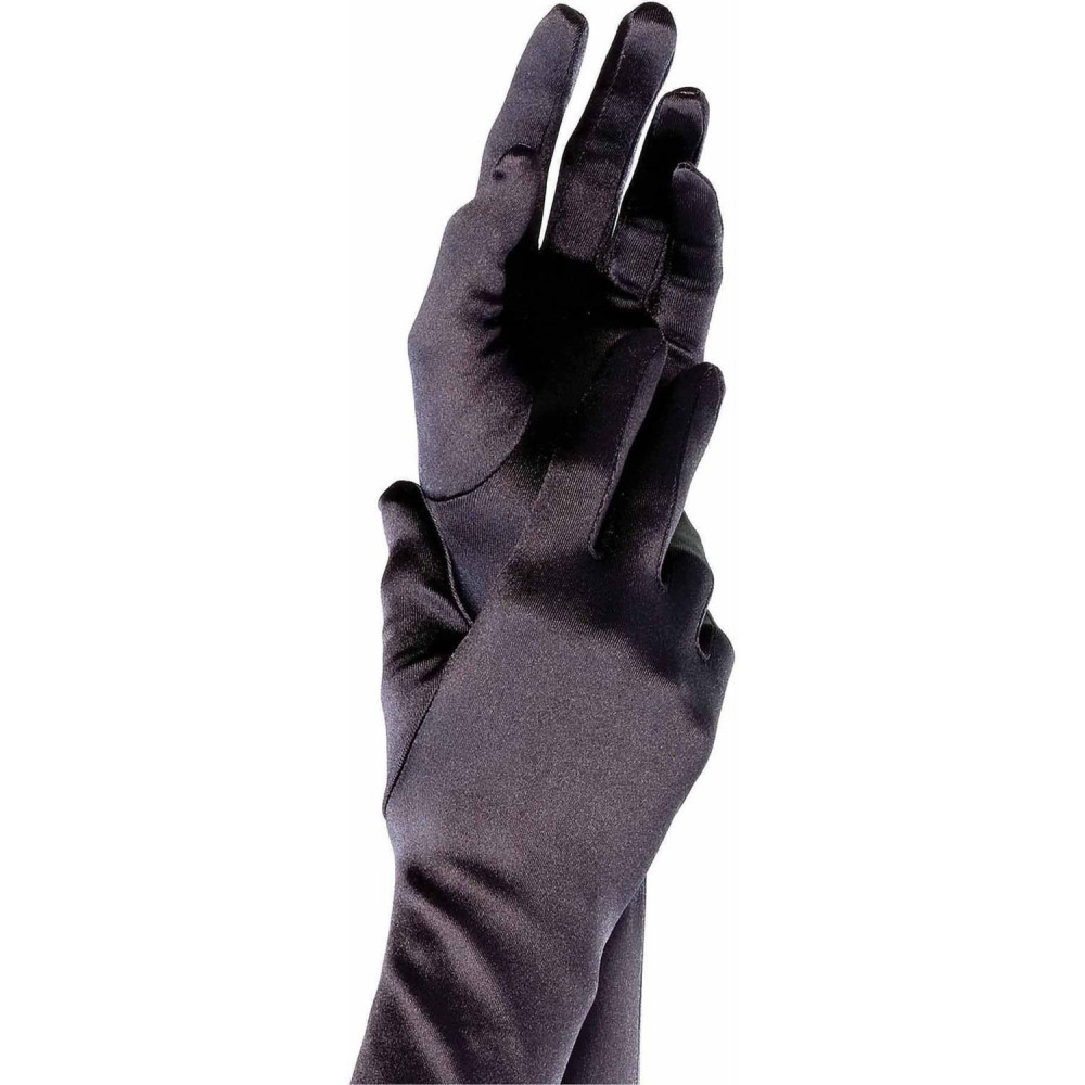 Перчатки сексуальные One Size Extra Long Opera Length Satin Gloves от Leg Avenue, черные, фото №2 — секс шоп Украина, NO TABOO
