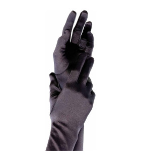 Перчатки сексуальные One Size Extra Long Opera Length Satin Gloves от Leg Avenue, черные - No Taboo