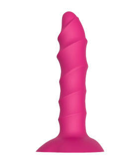 Анальная пробка рельефная Dream Toys на присоске, розовая, 17 х 3.2 см - No Taboo