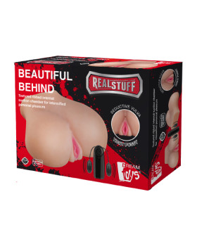 Мастурбатор вагина Dream Toys с вибрацией, бежевый, 22 х 15 см - No Taboo