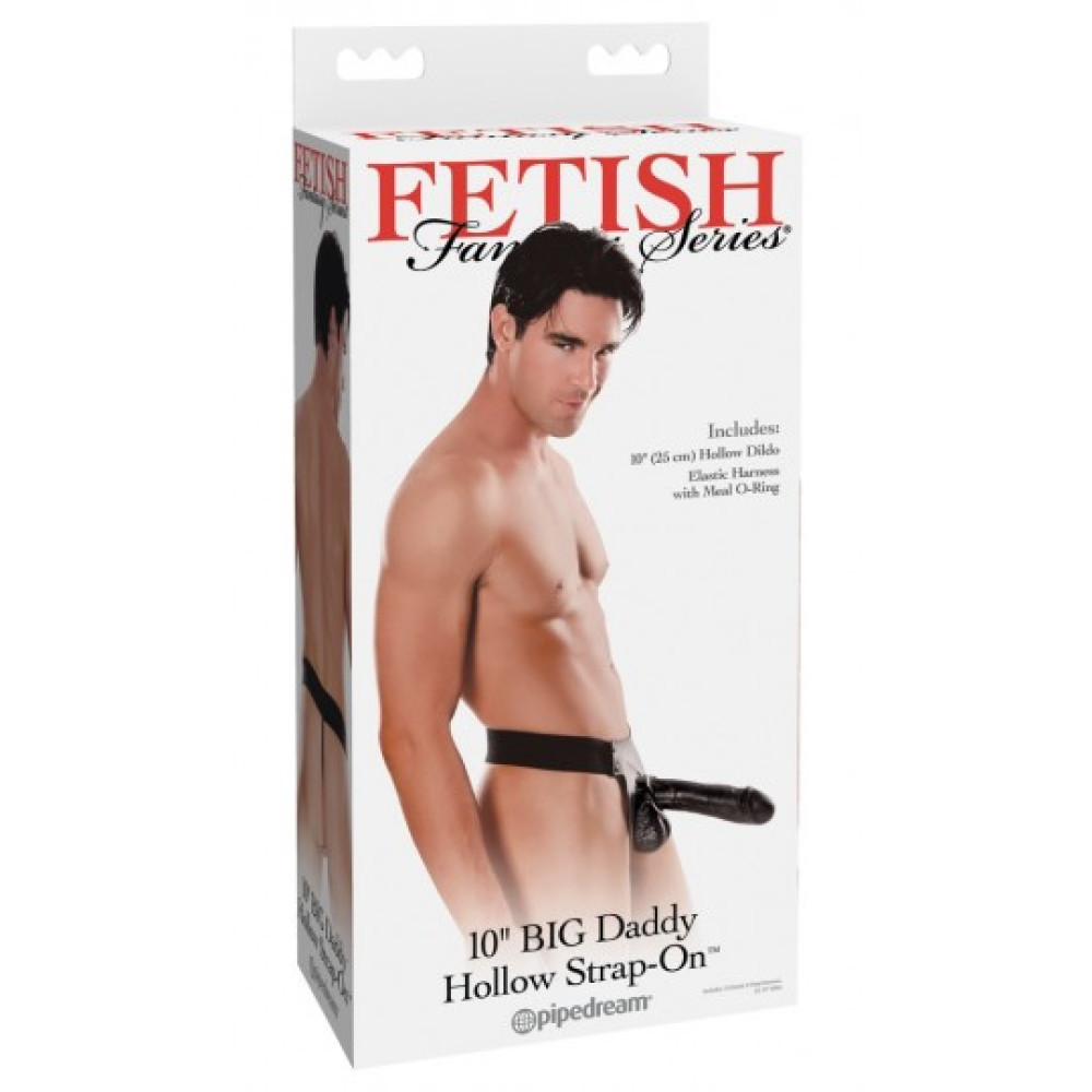 Фаллопротез реалистичный Pipedream Fetish Fantasy на трусиках, черный, 25 х 5 см фото №0 — секс игрушки: Украина, NO TABOO