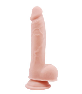 Фаллоимитатор на присоске Dream Toys Mr Dixx с двойной плотностью, бежевый, 19.5 х 3.4 см - No Taboo