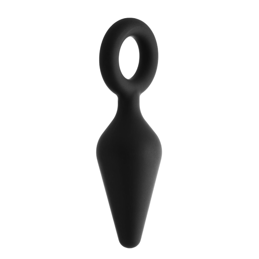 Анальная пробка Dream Toys Fantasstic с кольцом, черная, 8.5 х 2.3 см фото №3 — секс игрушки: Украина, NO TABOO
