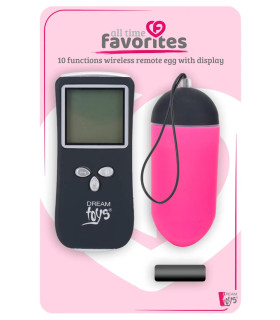 Виброяйцо с пультом управления Dream Toys розовое, 8 х 3.2 см - No Taboo